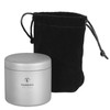 TOMSHOO Tea Tin Jar 35ml/80ml/120ml/200ml Lightweight Titanium Tea Storage Canister