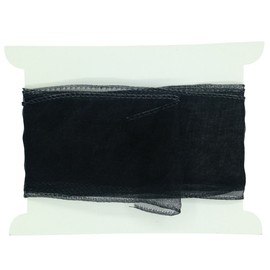 Truly Madly Deeply Black 60mm Wide x 2 Metres Long Wired Organza Ribbon. Great for Birthday Decoration, Gift wrap, Christmas Ribbon, Wreath Making Supplies, DIY Crafting