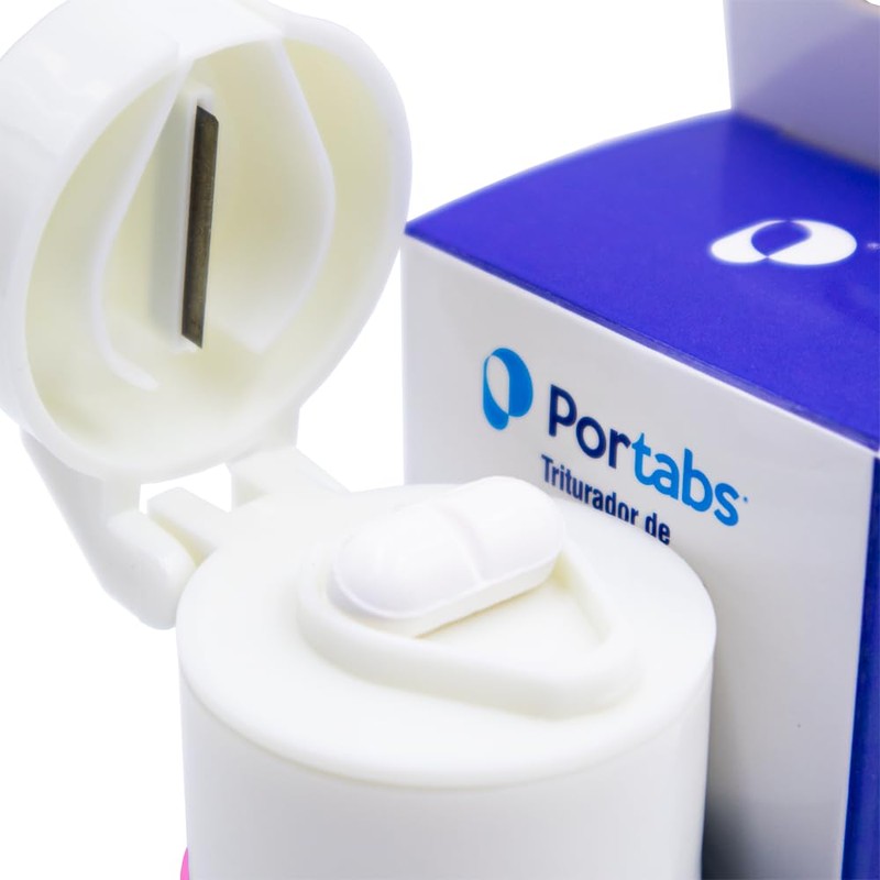 Triturador Cortador De Pastillas Vitaminas Píldoras (Rosa)