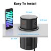 4.75" Pop Up Countertop Outlet with 20W USB-C, Space Saver