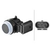 HELLA 6PX 358 270-571 Sensor Parking Aid 3-Pin Attachment Paintable