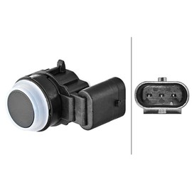 HELLA 6PX 358 270-571 Sensor Parking Aid 3-Pin Attachment Paintable