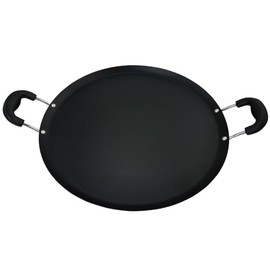 Oster Cocina 111890.01 Zadora Comal Round Carbon Steel with Bakelite Handles, Red