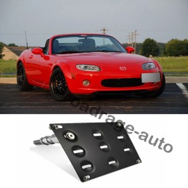Aftermarket Products For Mazda Miata 06-08 Tow Hook Hole Cover License Plate Bracket Mount Holder