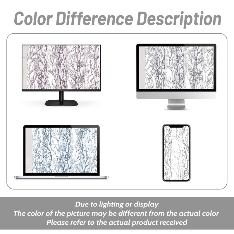 DriftAway Tree Branch Lined Valance Double Layer Blackout Thermal Insulated