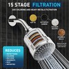 Mist Filtered Shower Head Filter for Hard Water with 5-mode