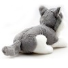 Husky Iowa Alaskan Malamute Lying Cuddly Toy Plush Dog Plush