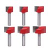 6-Piece Floor Cleaning Cutter Set 8 mm Shank Planer Cutter