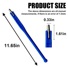 DUSCOKE Tire Valve Stem Puller Tool, High-Intensity Tire Valve Core Removal Tool, No Scratch Wheel Valves Stem Installation Repair Wrench for Truck, Car, Bicycle, Motorcycle (Blue)