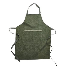 Ulster Weavers Sperrin Cotton Apron - Minimalist Geometric Design in Moss Green, Green