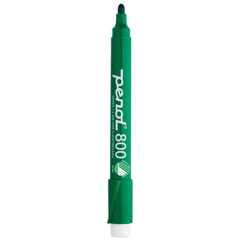 PENOL OF SCANDINAVIA 10 Green Whiteboard Markers - 800, 1.5mm