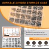 Rustark 400Pcs 6 Sizes 304 Stainless Steel Metric M3-M10 External