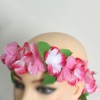 UUYYEO 6 Pcs Hawaiian Flower Headbands Floral Wreath Headband Floral