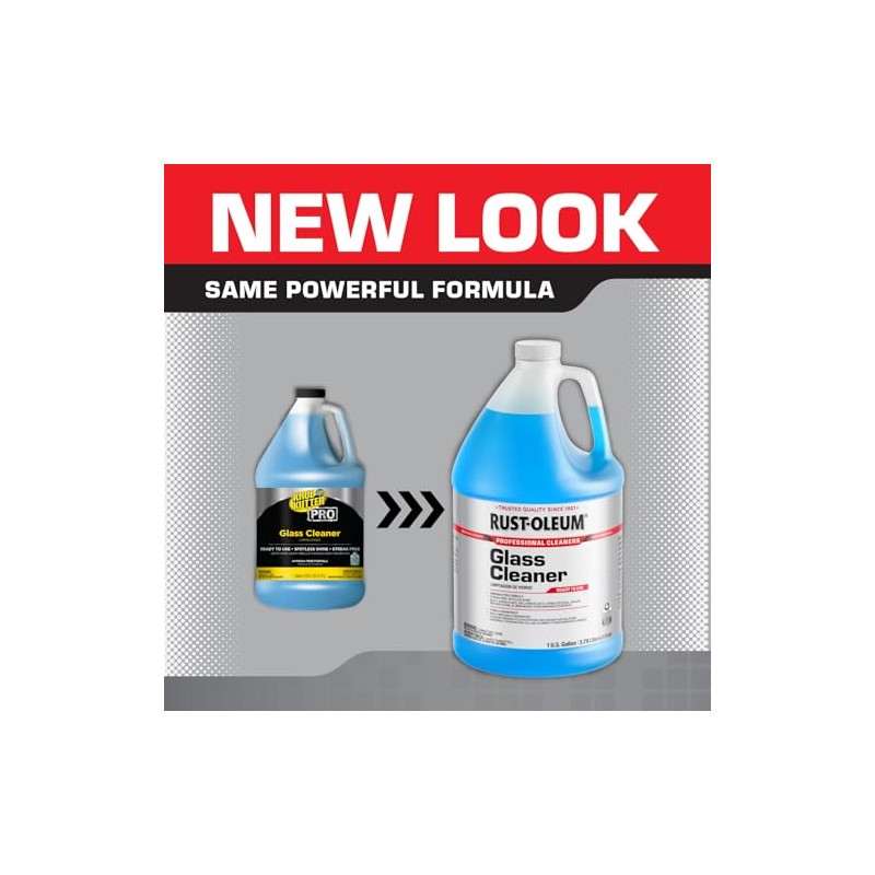 Rust-Oleum Professional Cleaners Glass Cleaner | One Gallon (128oz) |