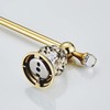BATHSIR Crystal Toilet Paper Holder, Gold Toilet Roll Holder Modern