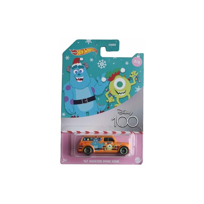 Hot Wheels '67 Austin Mini Van, Orange 2/5