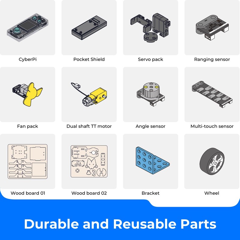 Makeblock Cyberpi Project-Based Coding Kit, Coding for Kids Support Scratch