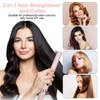 Hair Straightener 2 in 1 Temperature Adjustable Hair Straightening Curler