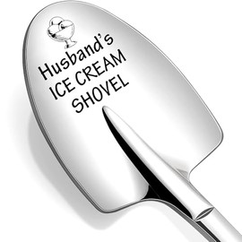 Christmas Valentines Day Gifts for Husband from Wife Husband's Ice Cream Shovel Spoons for Hubby Ice Cream Lovers Gift for Husband Father's Day Birthday Gifts Stainless Steel Scoop