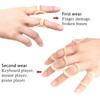 CLDURHGE Pack of 5 Oval Finger Splint Finger Protectors for