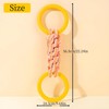 PetJoyHaven Dog Tug Toy - Rubber Rings & Cotton-Linen Rope