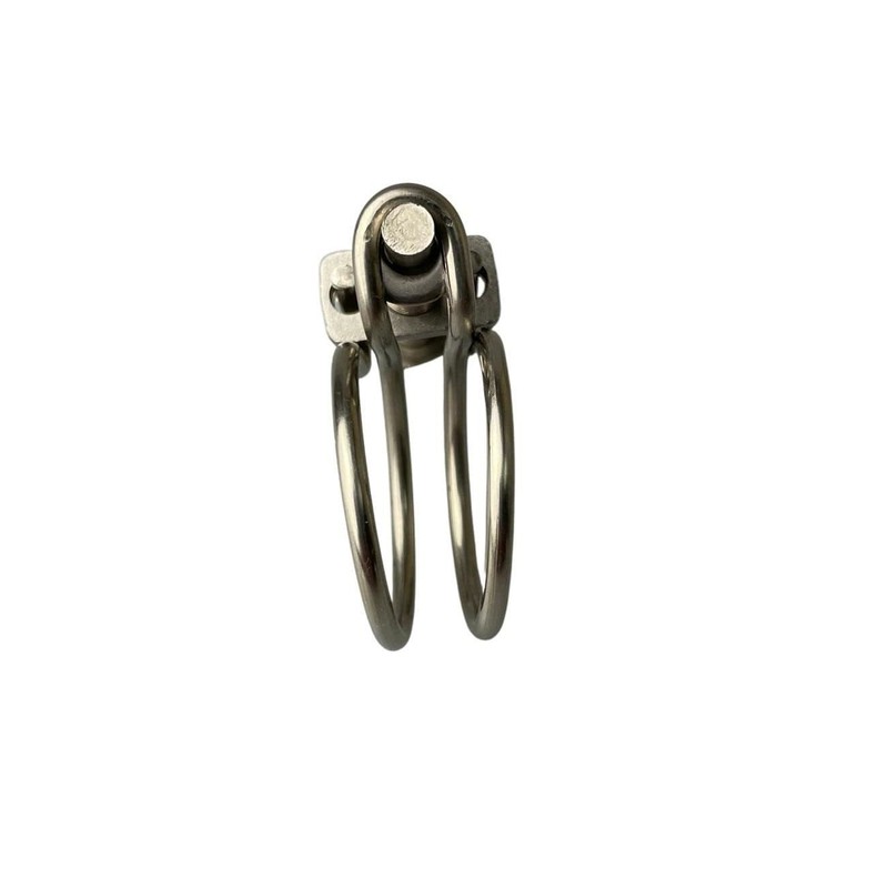4 Pcs 42-48mm Stainless Steel Double Wire Hose Clamps Pond