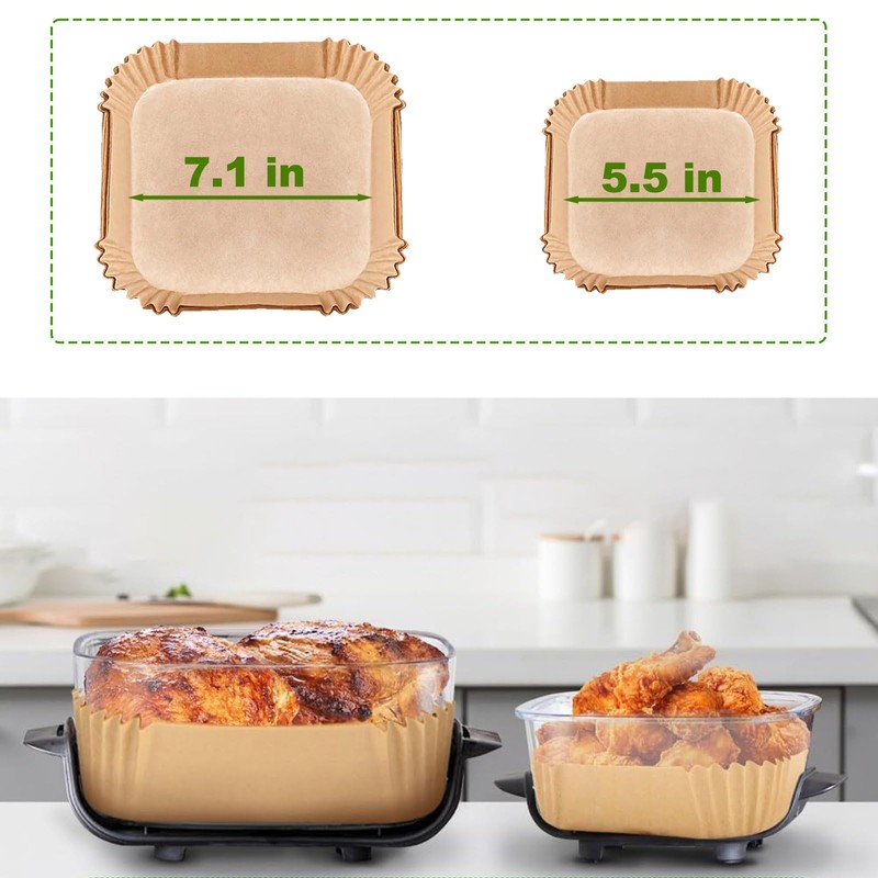 Air Fryer Liners for Ninja Crispi, Disposable 125 + 125