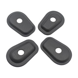 4x Front and Rear Motorcycle Turn Signal Indicator Adapter Spacers in Black - For Yamaha YZF-R6, YZF600, YZF1000 Thunderace, FZ1000, FAZER FZ600, YZF-R1