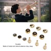 Trumpet Valve Finger Button Metal and Abalone Shell Trumpet Valve
