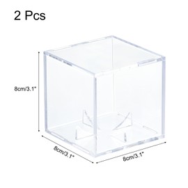 QUARKZMAN Baseball Display Housing Autographed Baseball Case Display Clear Acrylic Display Housing Baseball Storage Case for Memorabilia Baseball Pack of 2