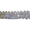 No.1910_Handicraft Sequin Blade with Glitter Silver (Silver) Width 2cm x