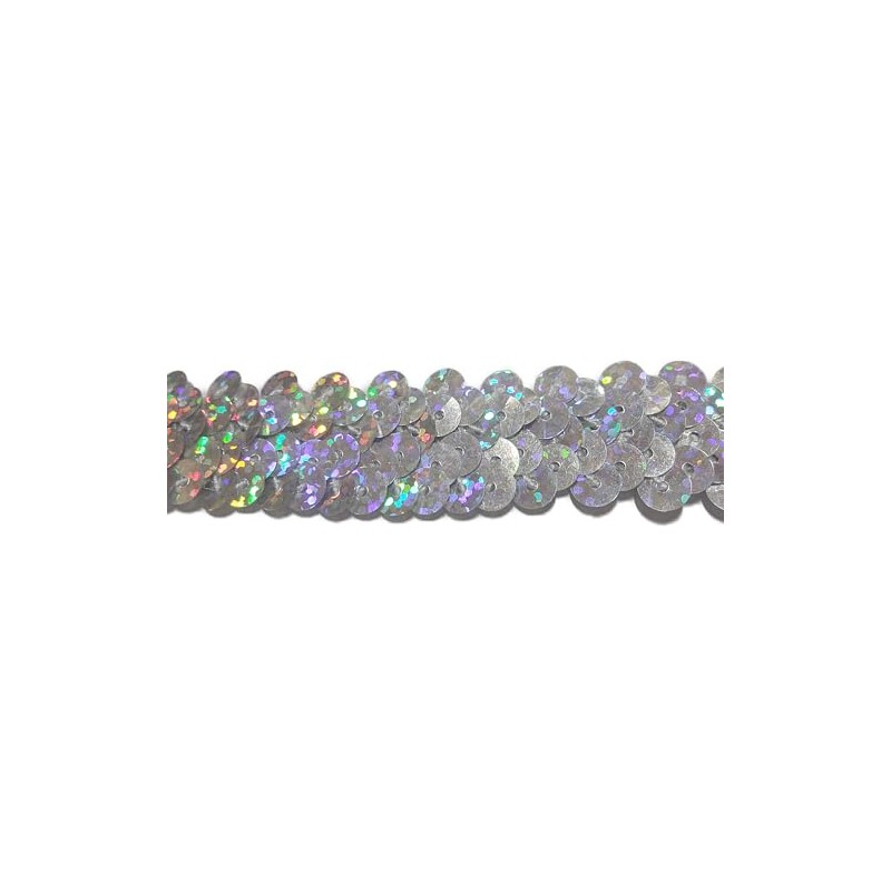 No.1910_Handicraft Sequin Blade with Glitter Silver (Silver) Width 2cm x