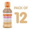 Dunkin' French Vanilla Iced Coffee Bottles, 13.7 fl oz, 12