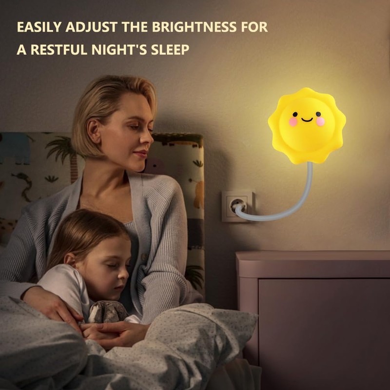 Lunriwis Children's Night Light Sun Night Light Baby LED Light,