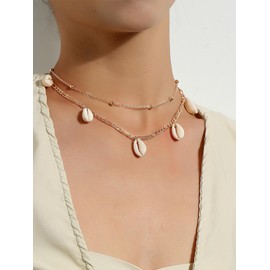 Stocking Stuffers Gifts for Women Layered Pendant Necklace for Women Multi-layer Gold Silver Coin Geometric Chain Choker Necklace Dainty Chunky Link Chain Choker Necklaces for Women Girls Trendy Jewelry Birthday Gifts