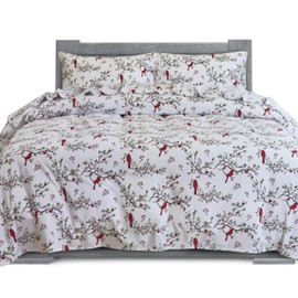 Elegant Comfort Soft 4-Piece 100% Turkish Cotton Flannel Sheet Set - Premium Quality, Deep Pocket Fitted Sheet, Ultra Soft, Cozy Warm Flannel Sheets - Full, Cardinal