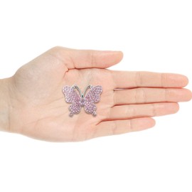 Rhinestone Bling Charms for Clog Shoes Decoration, Diamond Trend Designer Luxury Cute Jewelry Shoe Accessories for Women Girl Gifts(Pink)