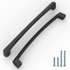 KNOKLOCK 10 Pack 6 Inch(152mm) Kitchen Cabinet Handles Matte Black