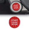 BLAKAYA Compatible with Engine Start Stop Button Sticker Carbon Fiber