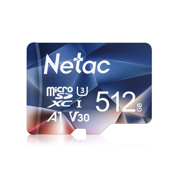 Netac MicroSDHC Memory Card 512GB, Micro SD Card, 4K Full