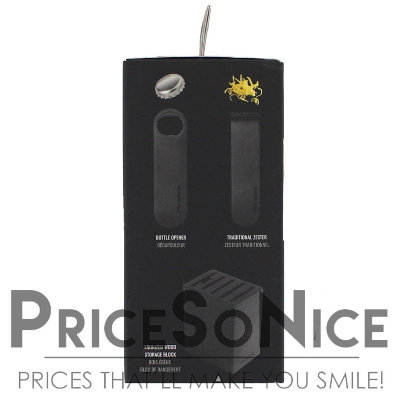 Microplane Bar Tools 6 Piece Cocktail Set, Matte Black, MSRP