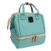 Double Layer Breastmilk Backpack Nylon and PEVA Smooth Zipper 11L