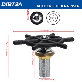 DIBTSA Glass Pitcher Rinser Spray Assembly Replacement Disk Part