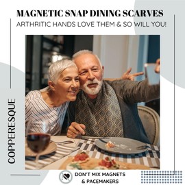 Adult Bib Scarf - Dignified Alternative to Adult Bibs | Washable and Reusable Clothing Protectors | Adult Bibs for Eating