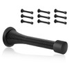 KOVOSCH 10 Pack Spring Door Stoppers Black - Flexible Heavy