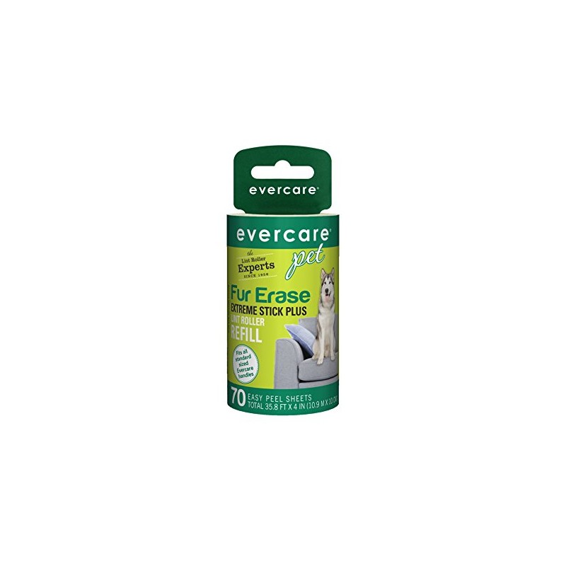 Evercare All Purpose Pet Hair Lint Roller Refill, 70 Easy