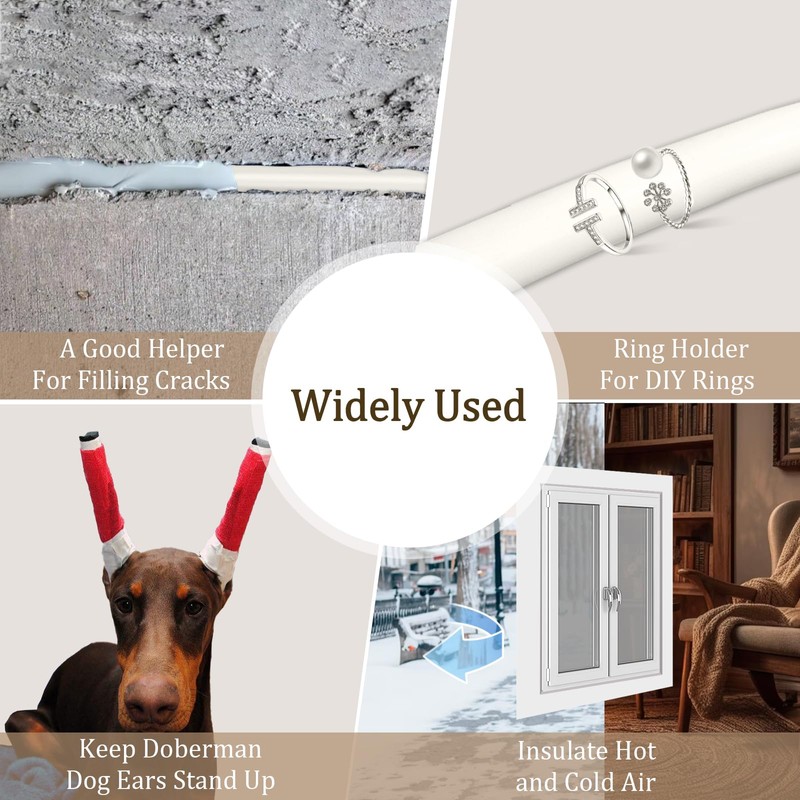 Storystore Backer Rod, 1/4" Diameter x 16.4' Length White EPDM