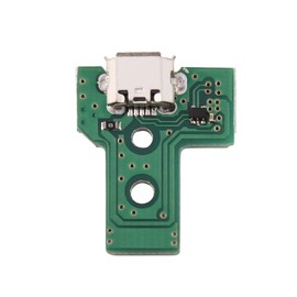 Topiky Charging Port Board for Controller 4, for 4 Controllers, USB Charging Port Repair Part Replacement, for Game Controller