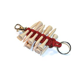 RedVex Paracord Golf Tee Holder - Red- Holds 10 Golf Tees
