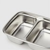 Jaju JAJU stainless steel square two compartment sharing cupboard_300ML, silver